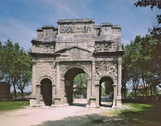 View of the Arc de Triomphe from the South Side